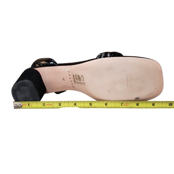 Sandro Black Patent Leather Heeled Sandal EU 40, US 9-9.5 - Picture 7 of 7